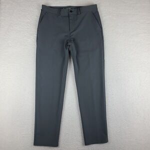 4 Fourlaps Pants Mens 34x32 Gray Slim Fit Activewear Performance Tech Golf